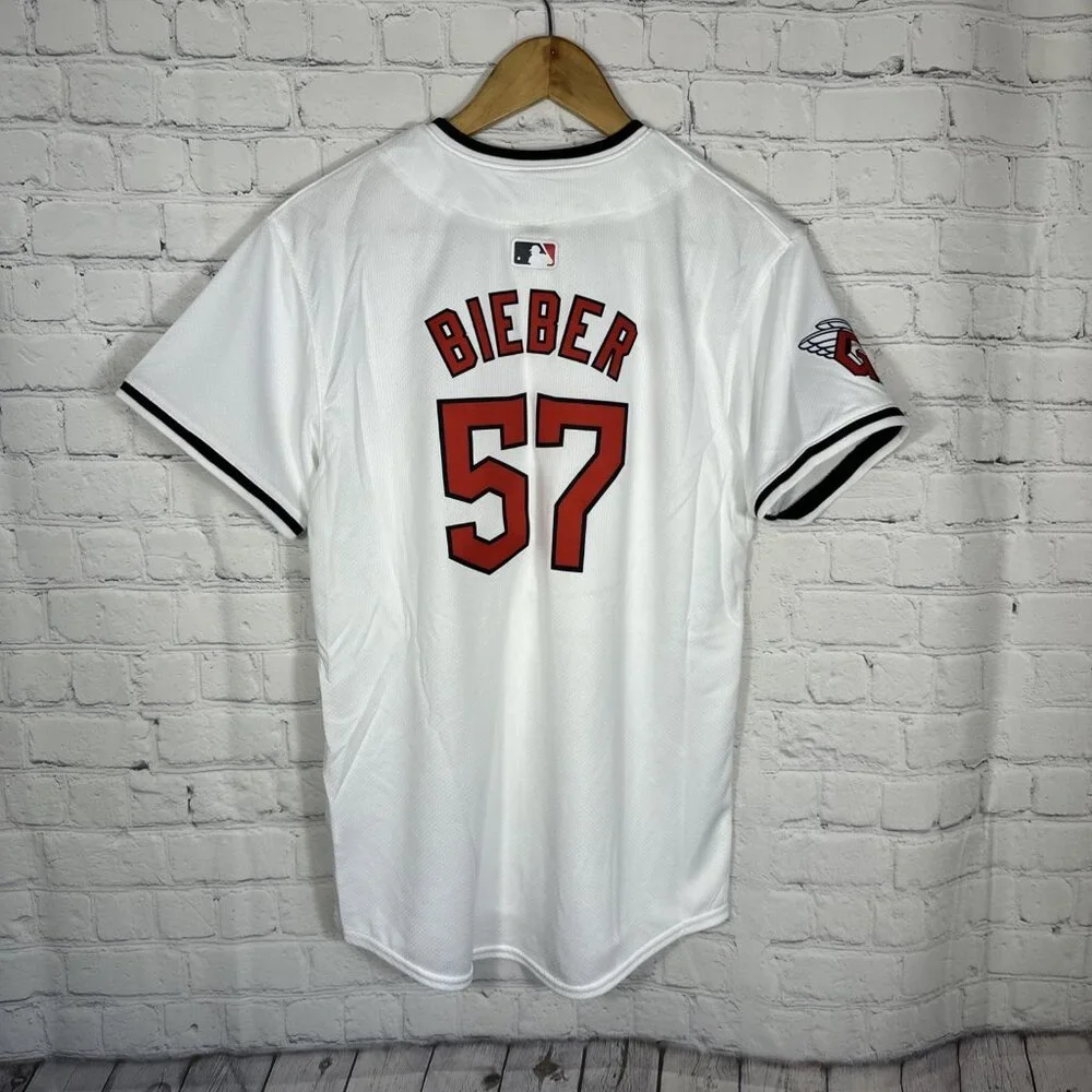 New Nike Cleveland Guardians Kids Jersey Large‎ Shane Bieber Jersey MLB MSRP 125